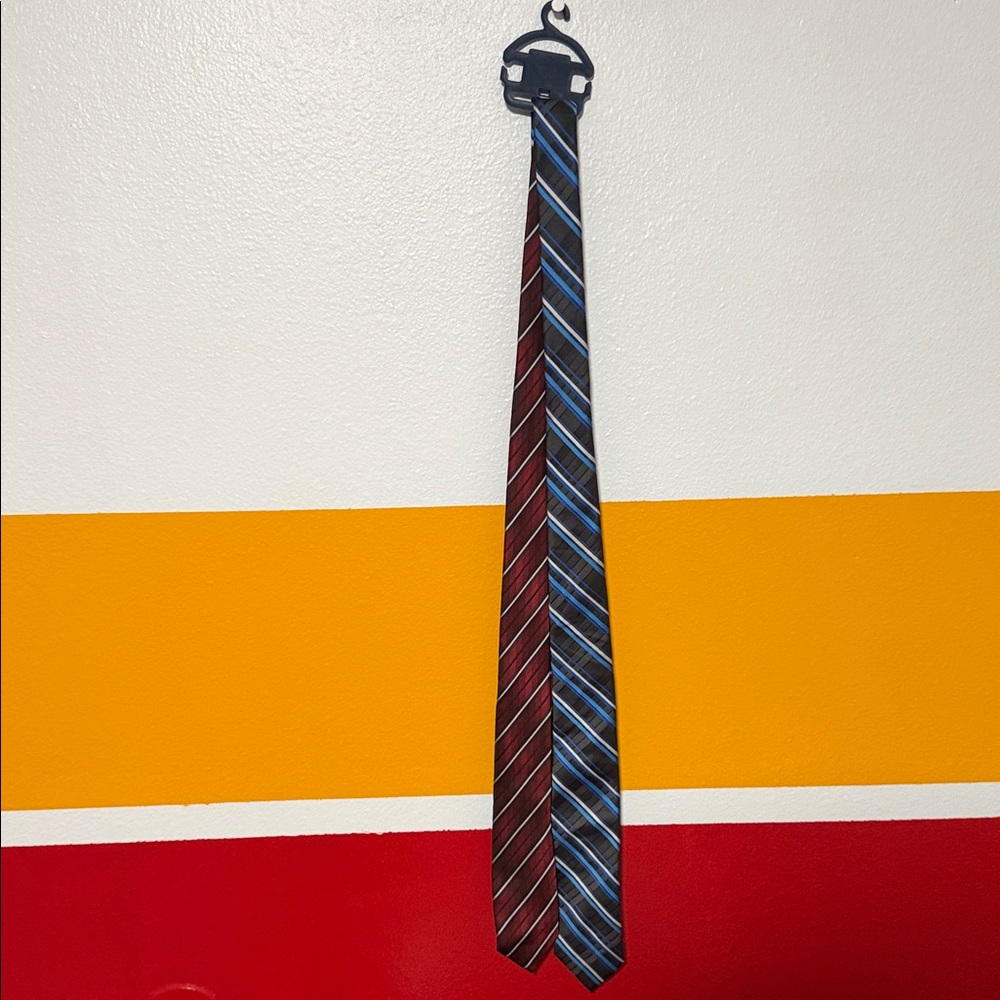 Dockers Striped Ties in Red and Blue